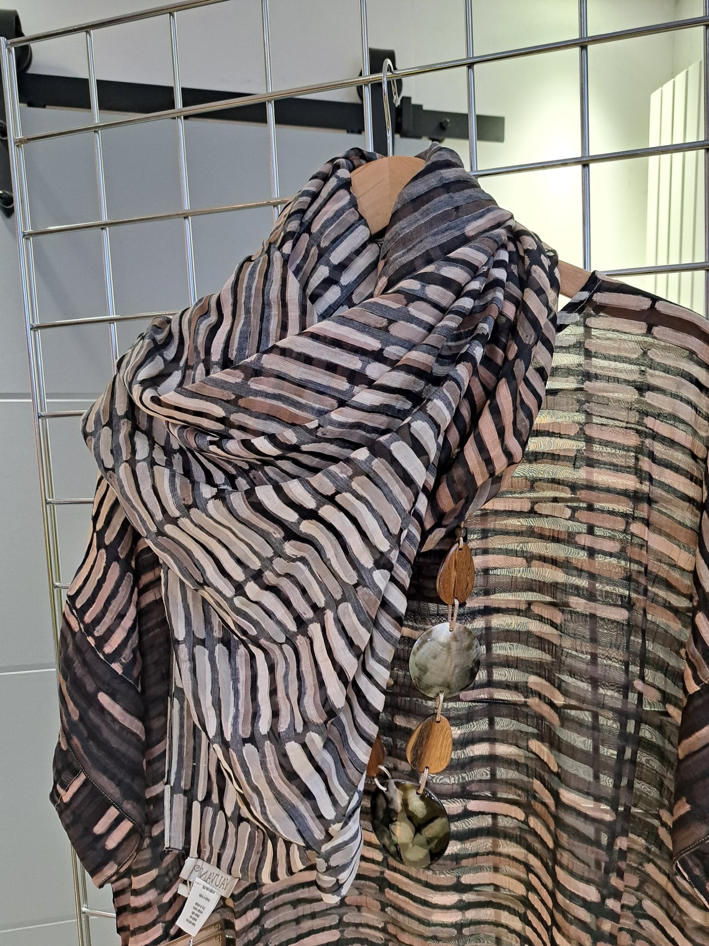 Yauvan brown semi sheer dress - Maya Maya Ltd