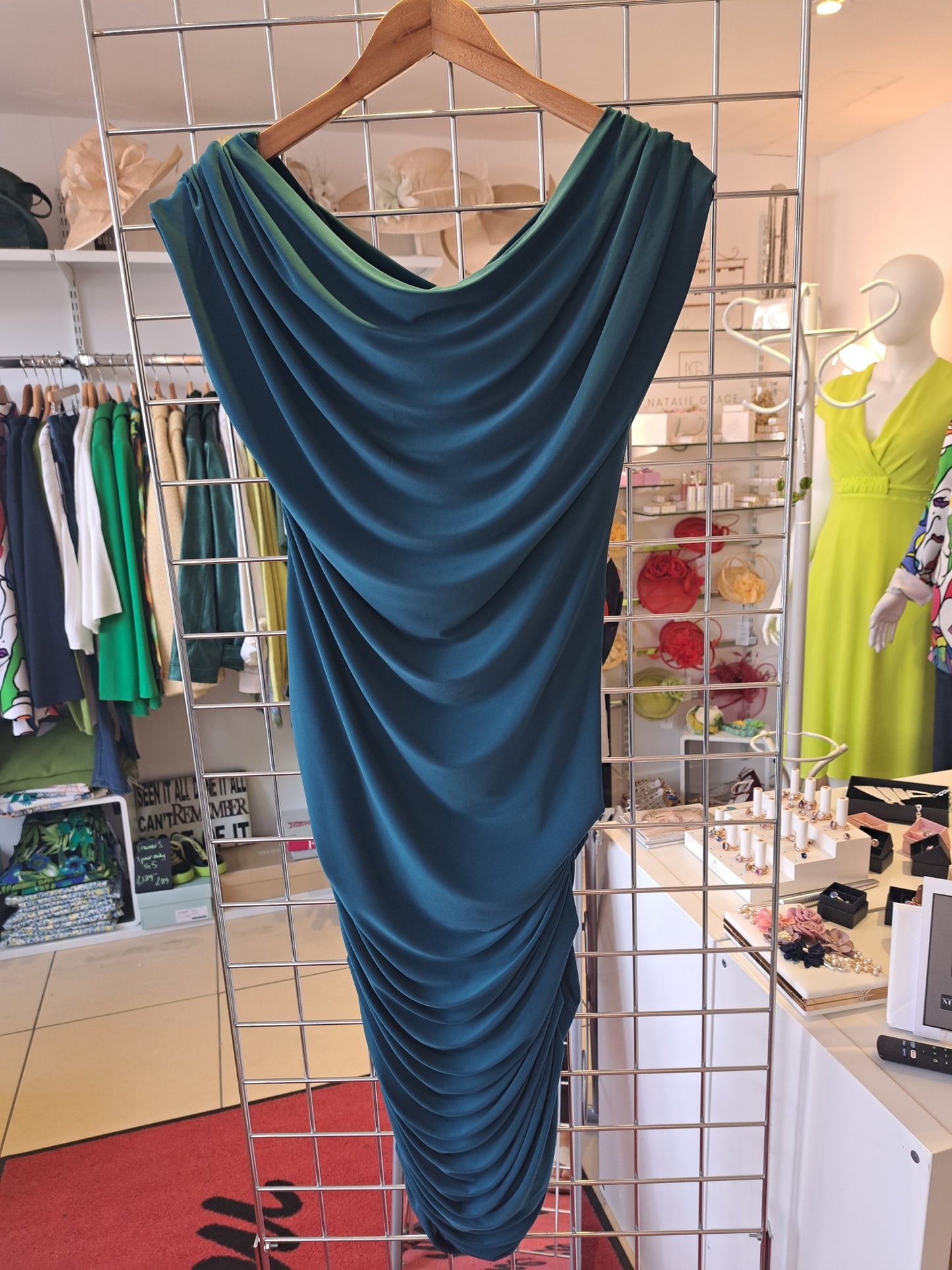 Oxygen dress petrol teal - Maya Maya Ltd