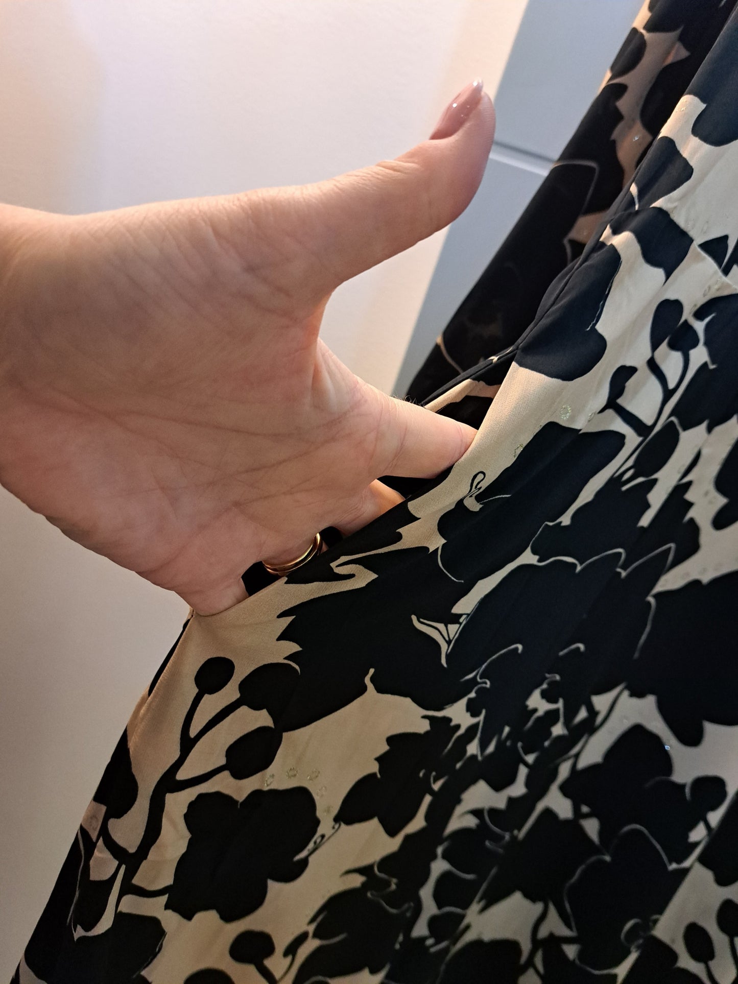black cream midi dress - Maya Maya Ltd