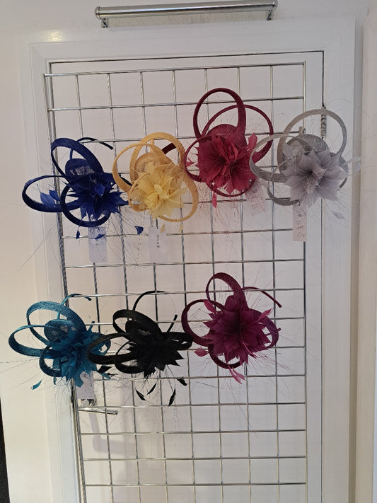 Feather flower fascinator - Maya Maya Ltd