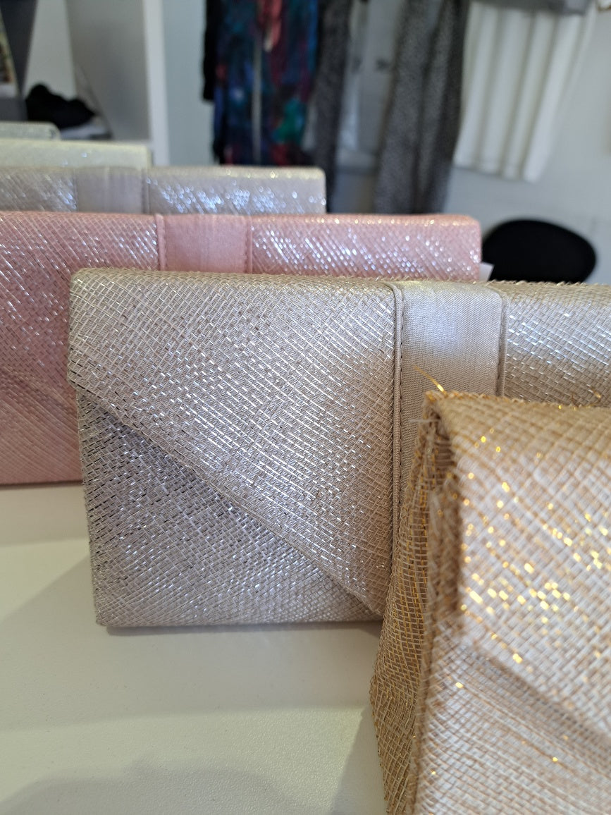 Metallic sinamay handbag - Maya Maya Ltd