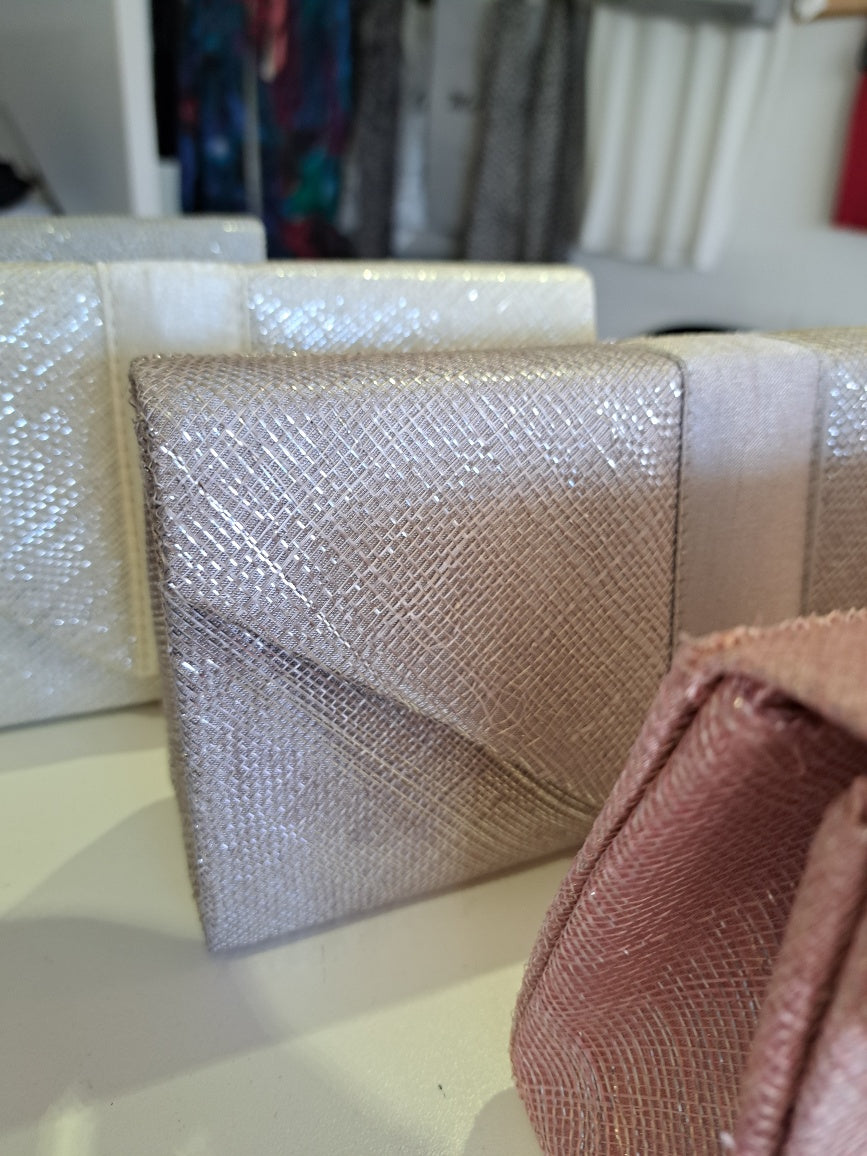 Metallic sinamay handbag - Maya Maya Ltd