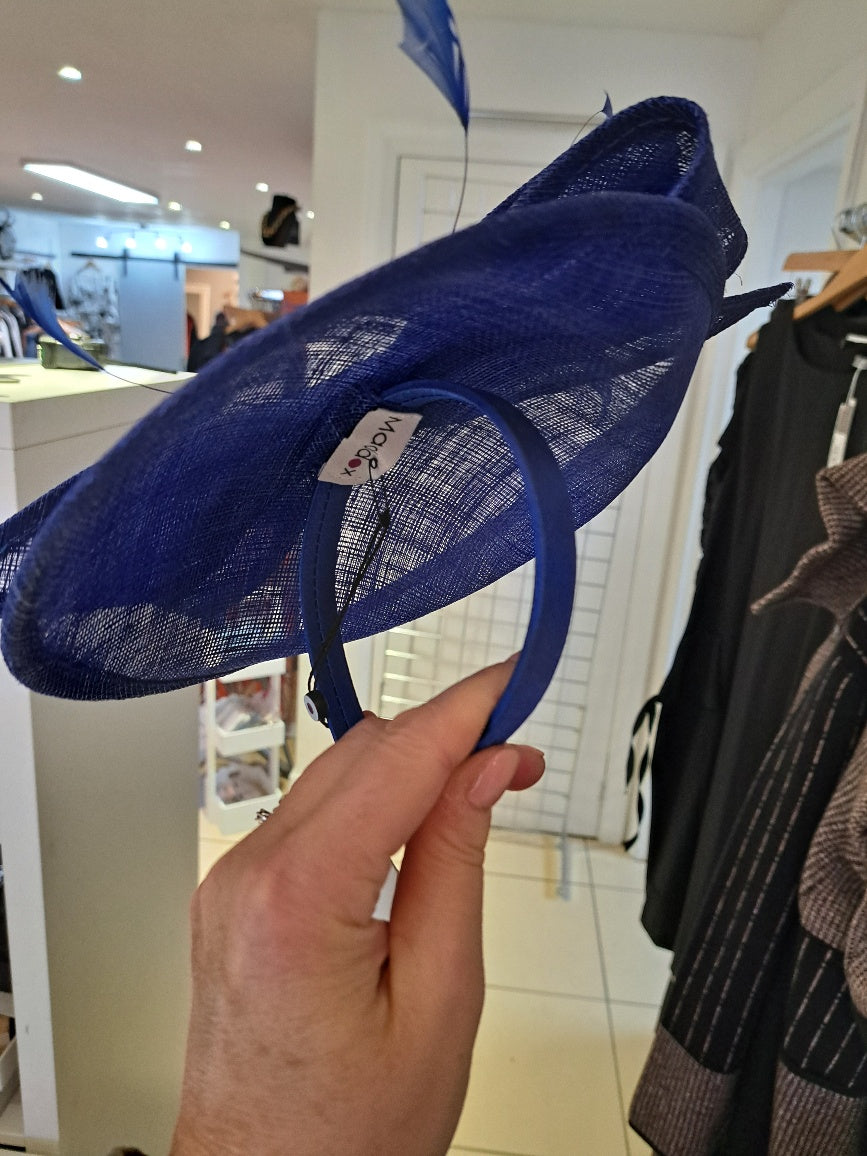 Mid size cobalt fascinator - Maya Maya Ltd