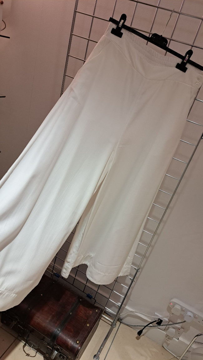 Wide Leg Palazzo Flat Front - Maya Maya Ltd