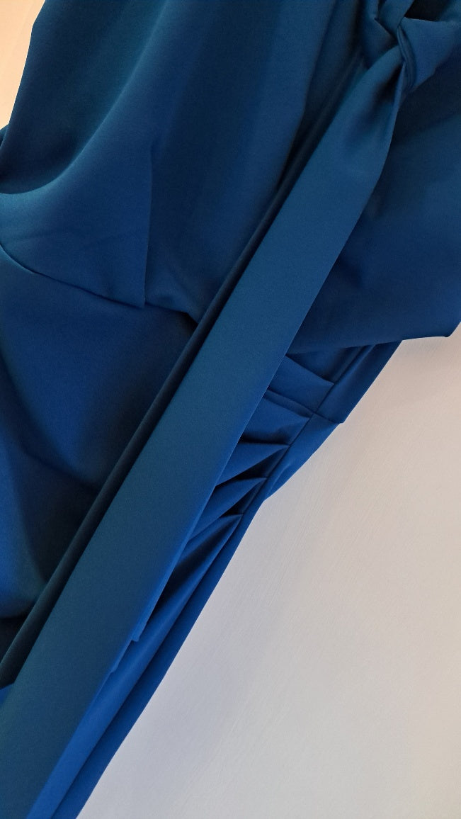 Kevan Jon Poppy tie teal - Maya Maya Ltd