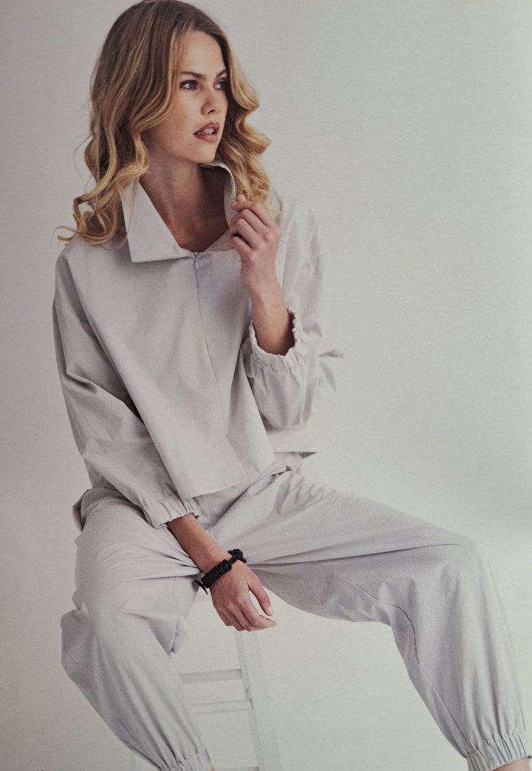 Black cotton pull on pants - Maya Maya Ltd