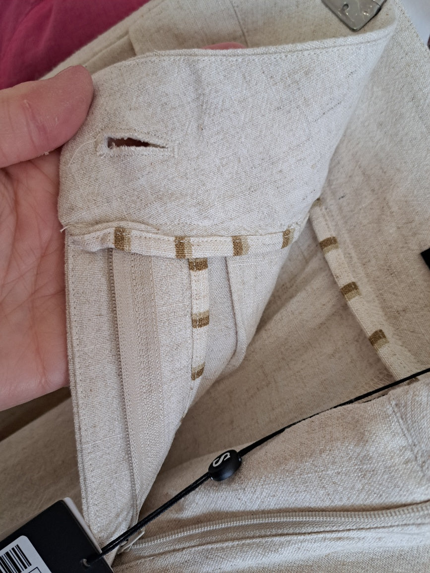 Linen mix wide leg trousers - Maya Maya Ltd