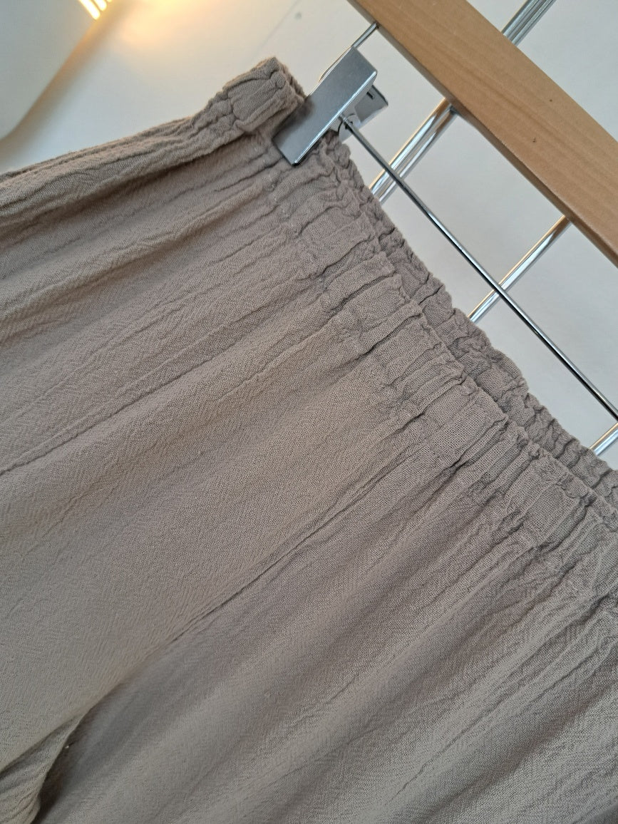 Cotton crinkle trousers - Maya Maya Ltd
