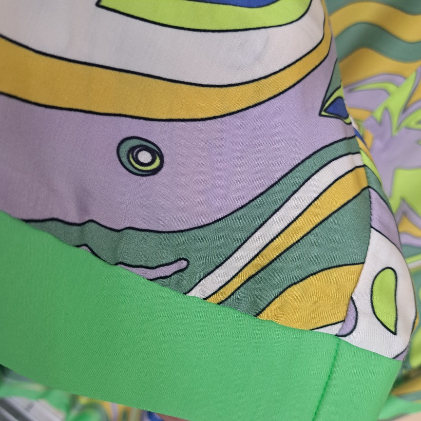 ana Alcazar green multi midi