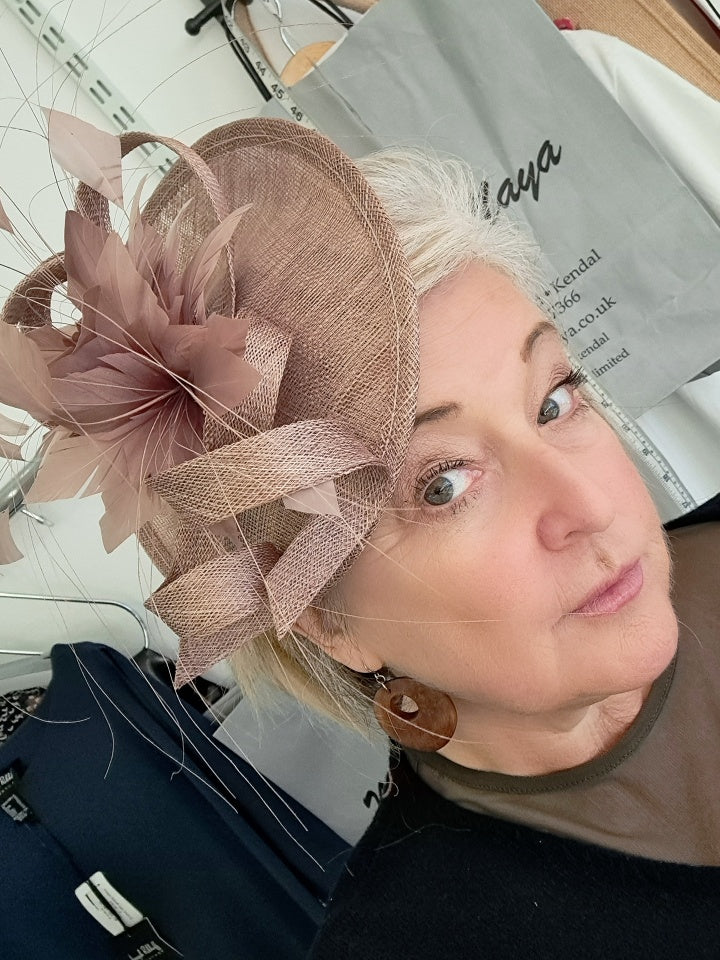 Mid size flower fascinator - Maya Maya Ltd
