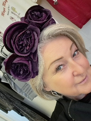 purple velvet headband - Maya Maya Ltd