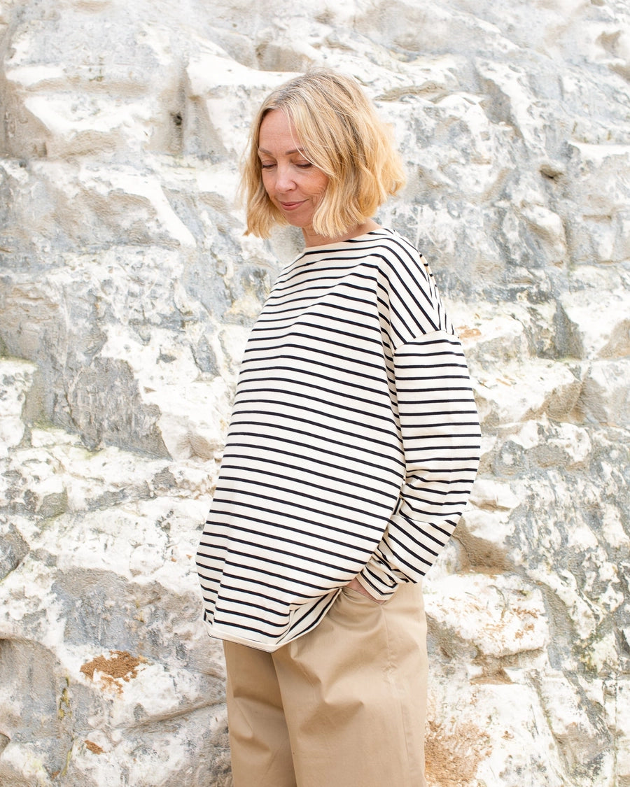 Breton stripe cotton top