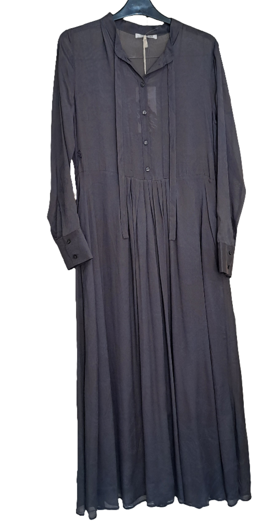 Maxi dress grey paisley