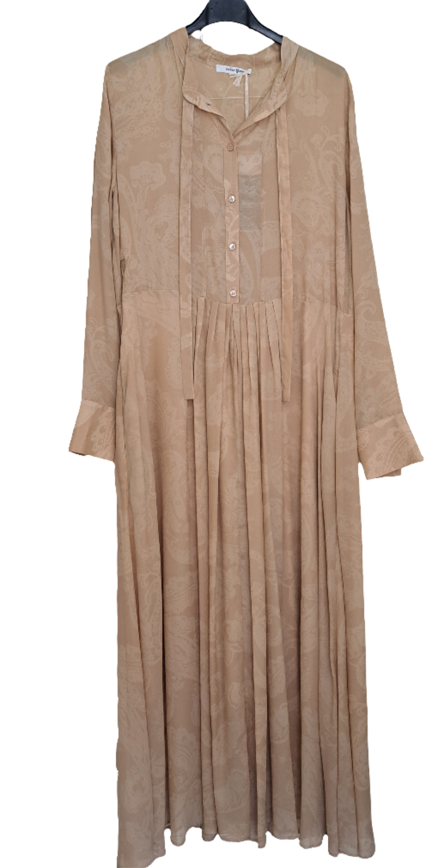 Maxi dress gold paisley