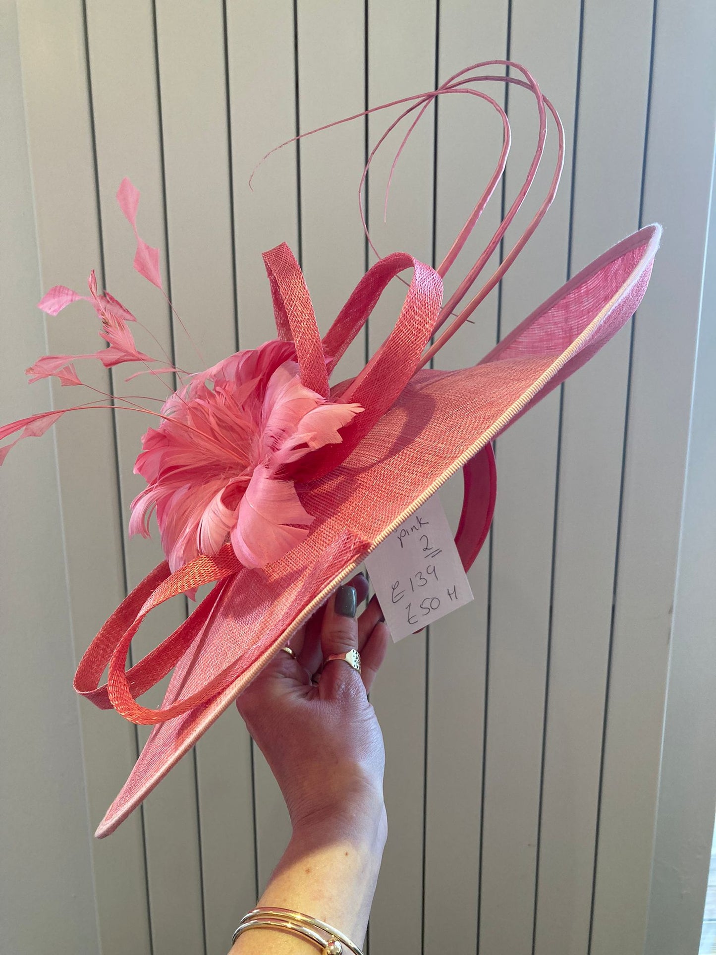 Bright Pink fascinator - Maya Maya Ltd