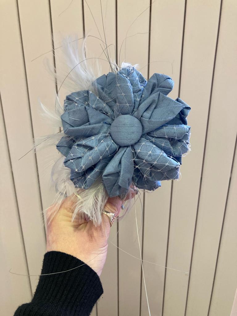 Bluebell silk flower fascinator - Maya Maya Ltd