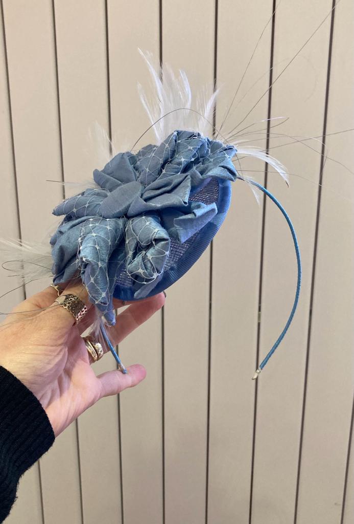 Bluebell silk flower fascinator - Maya Maya Ltd