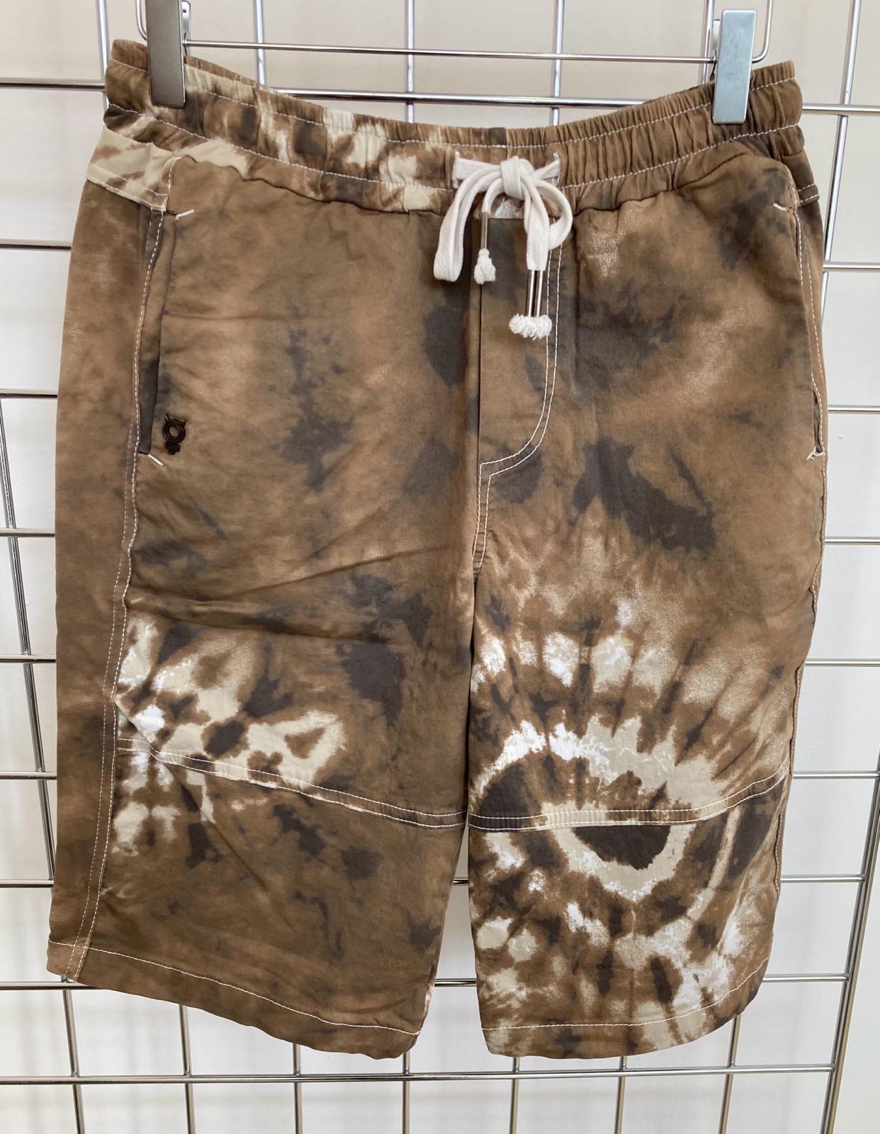 Khaki brown YOU shorts - Maya Maya Ltd