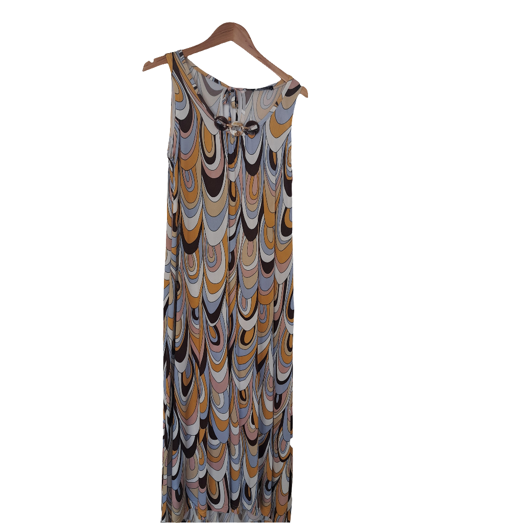 Stretch summer midi dress.