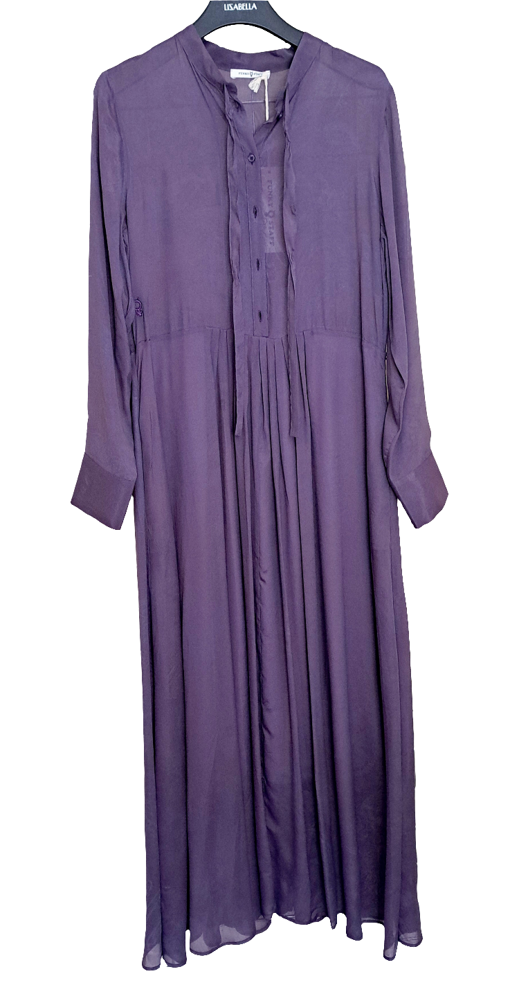 maxi dress purple paisley