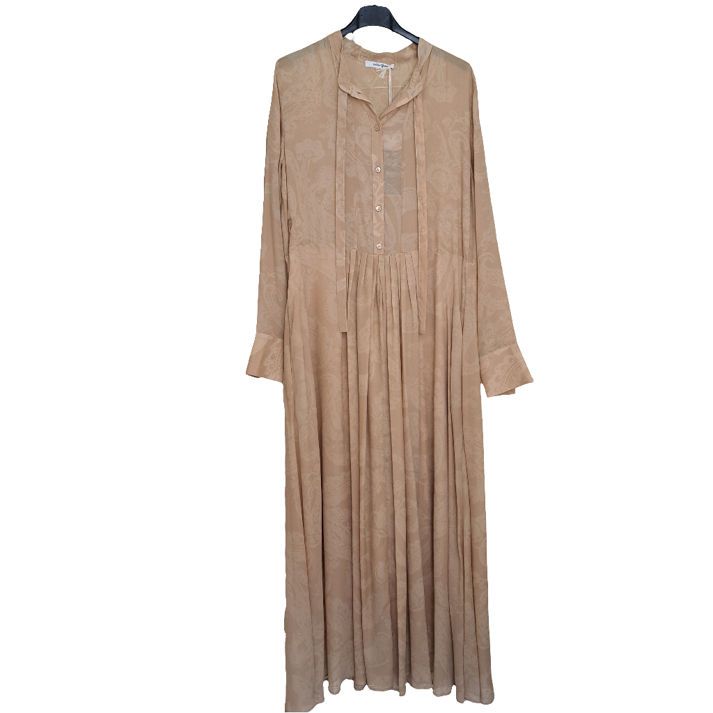Maxi dress gold paisley