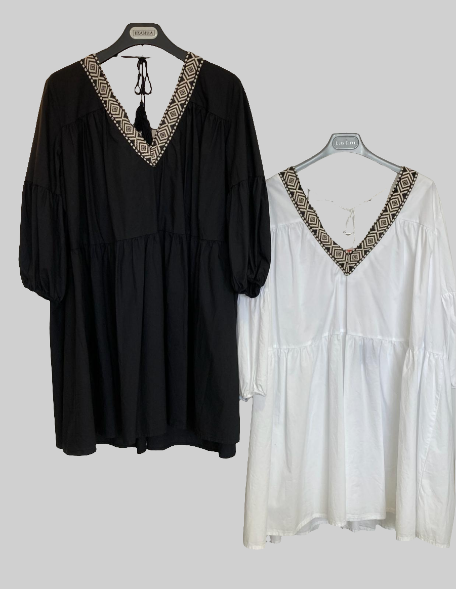 Funky Staff V front back Tunic