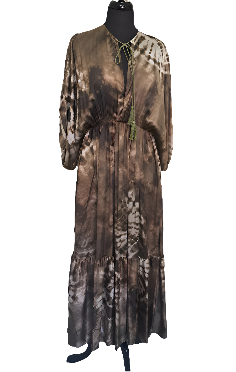 Silky feel maxi dress