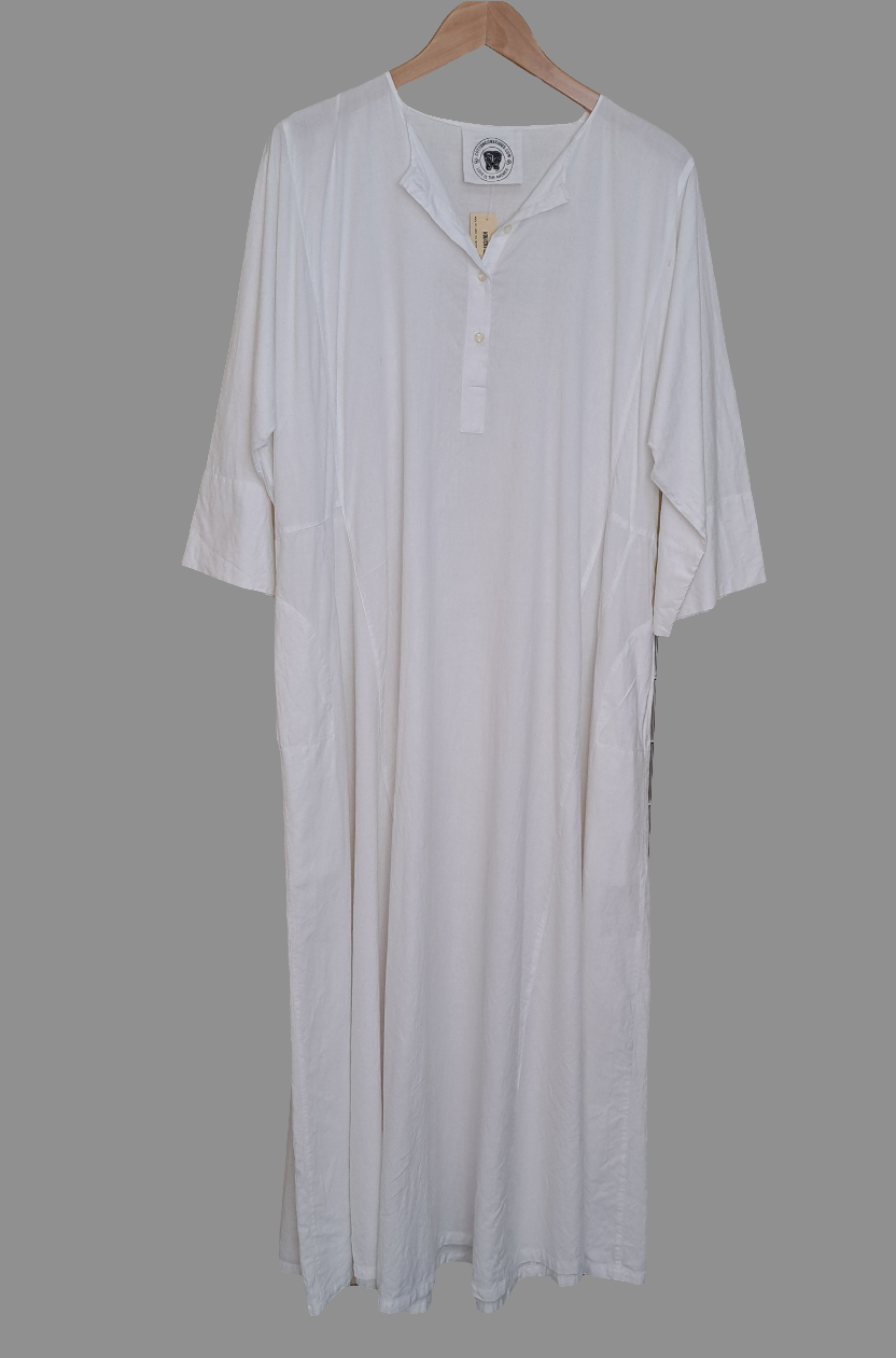Cotton, full skirt, maxi dress.