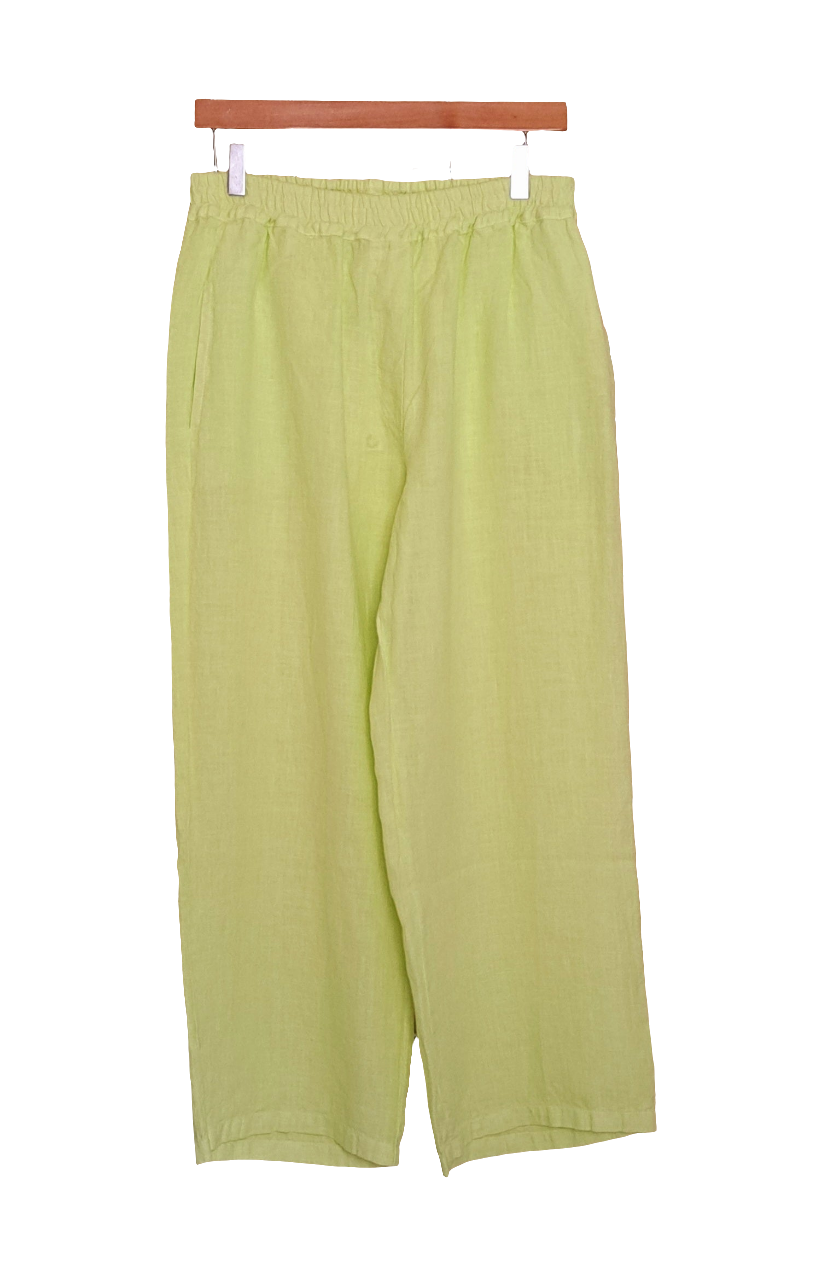 Linen wide leg pants