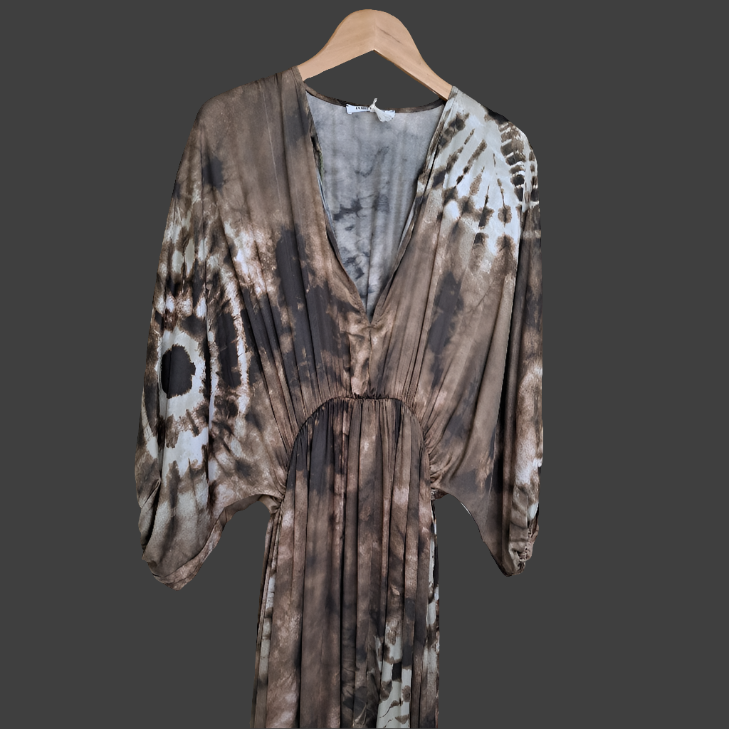 Silky feel maxi dress