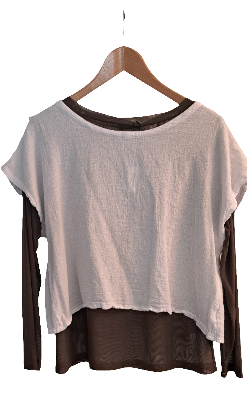 Cotton reversible top