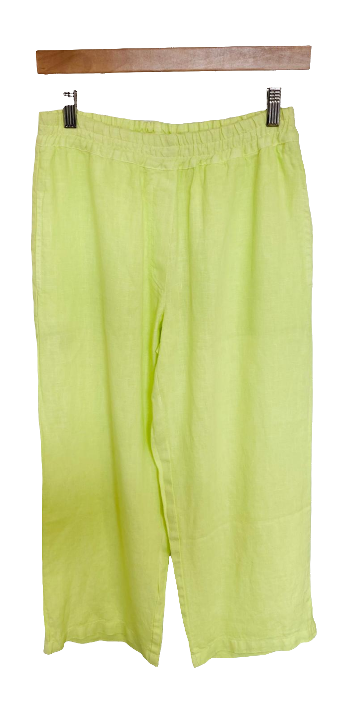Linen wide leg pants