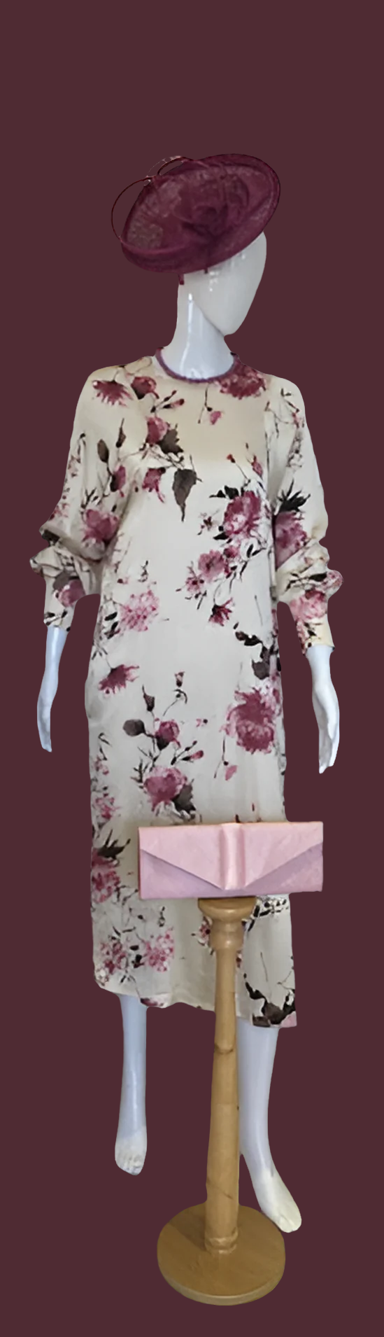 Flower Stretch Print Midi Dress
