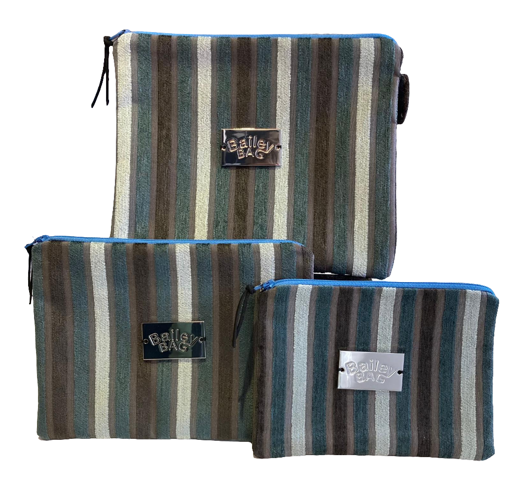 Handmade accessory bag set of 3