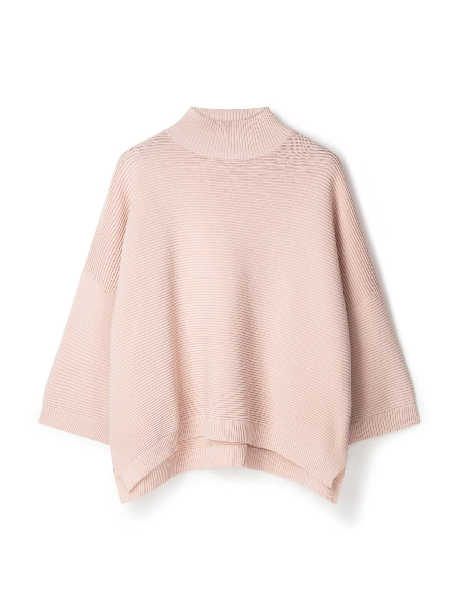 Ribbed funnel neck