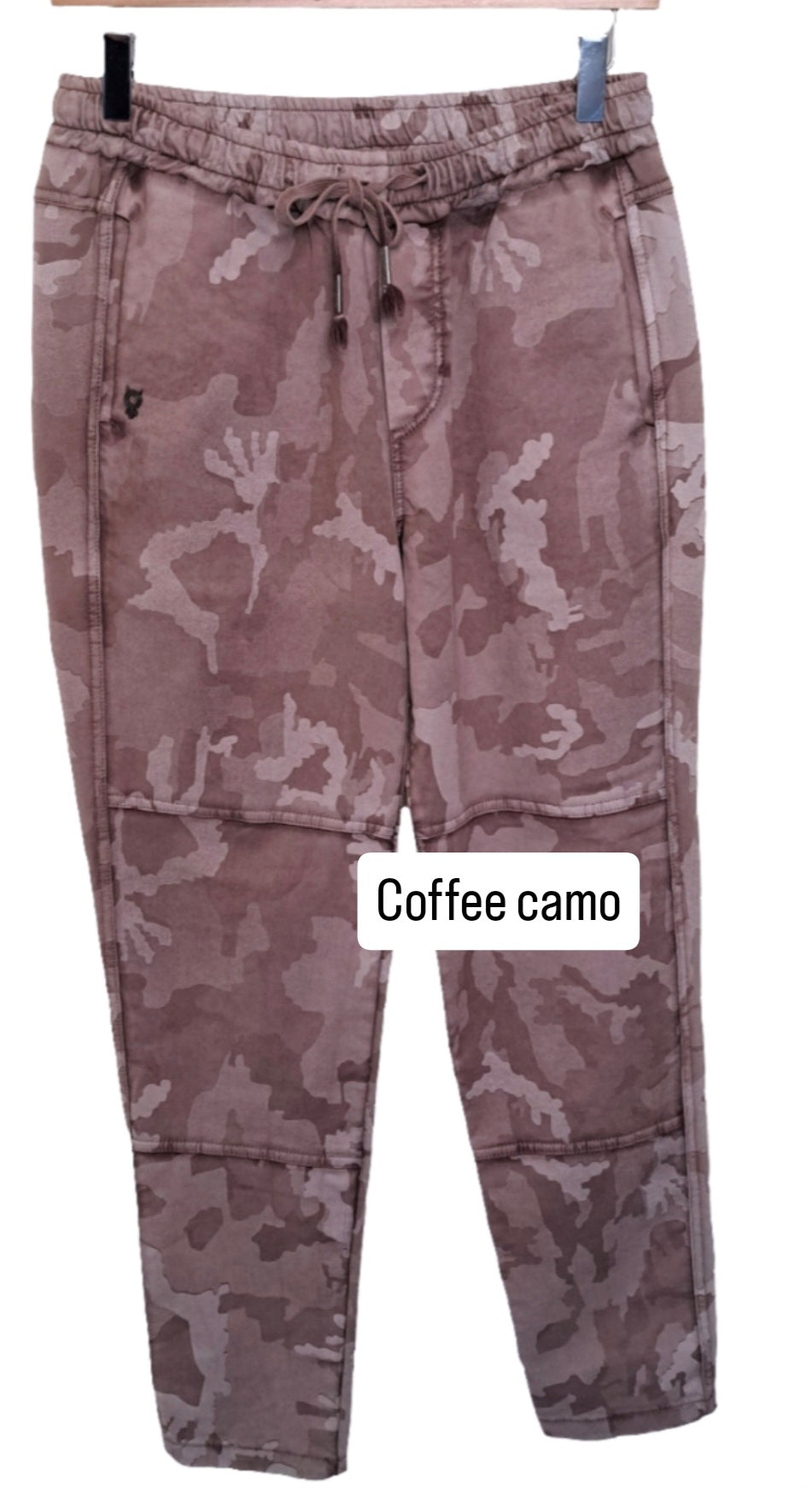 Pull on comfy cotton trousers.