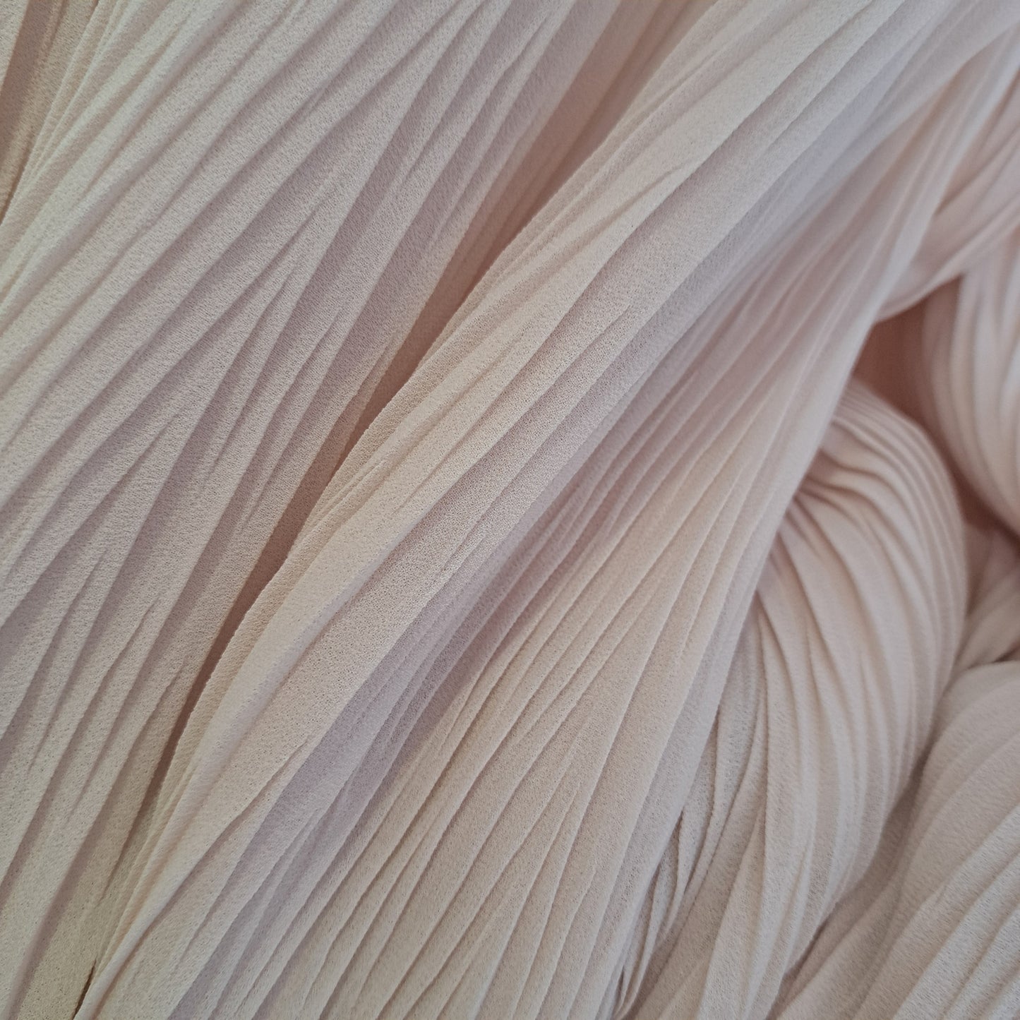 Crinkle wide leg trousers cream
