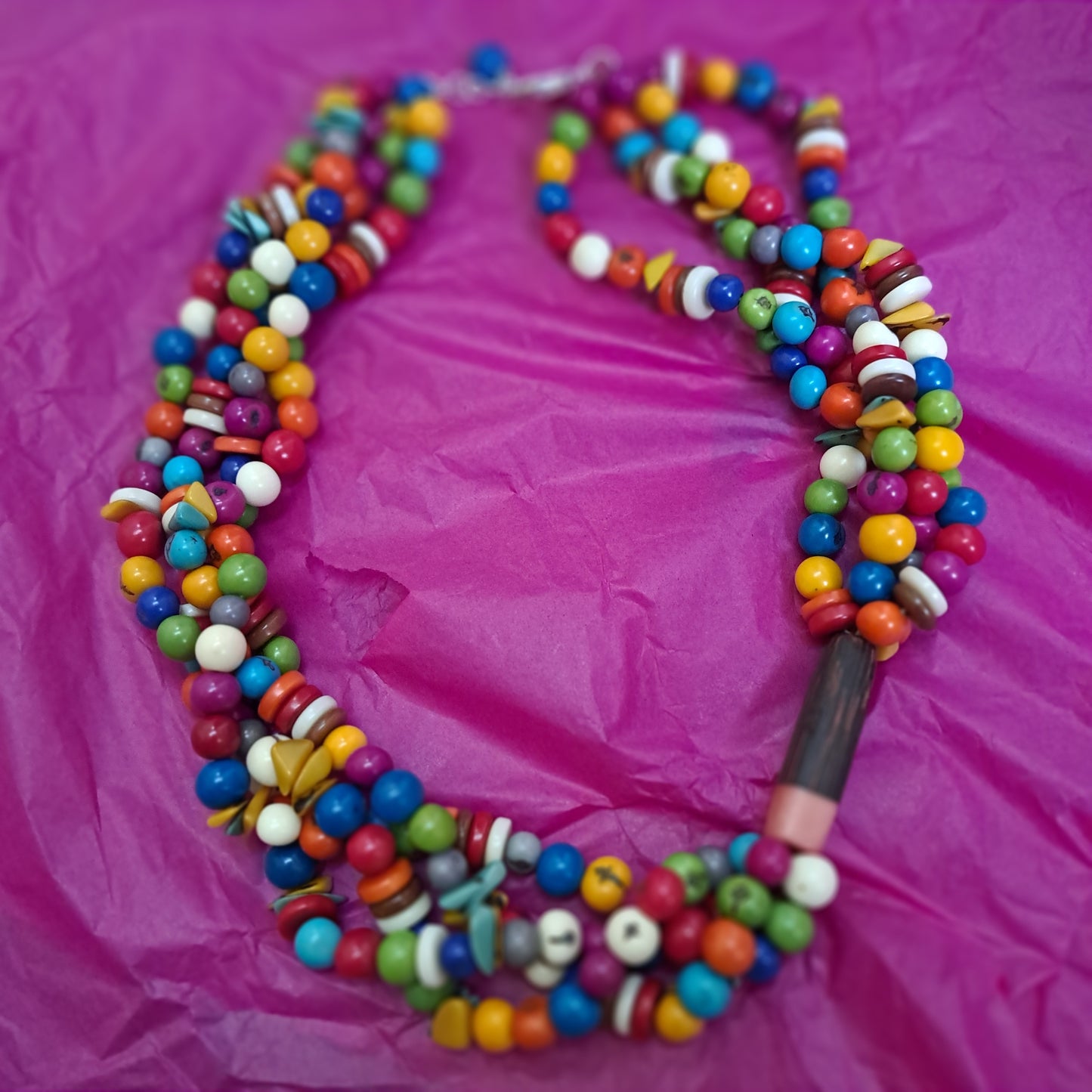 Sustainable statement necklace
