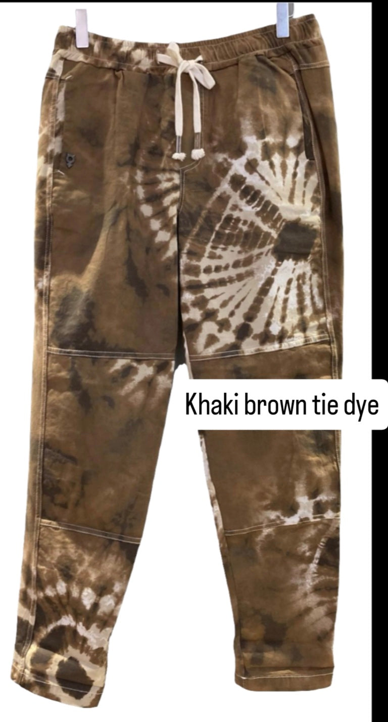 Pull on comfy cotton trousers.