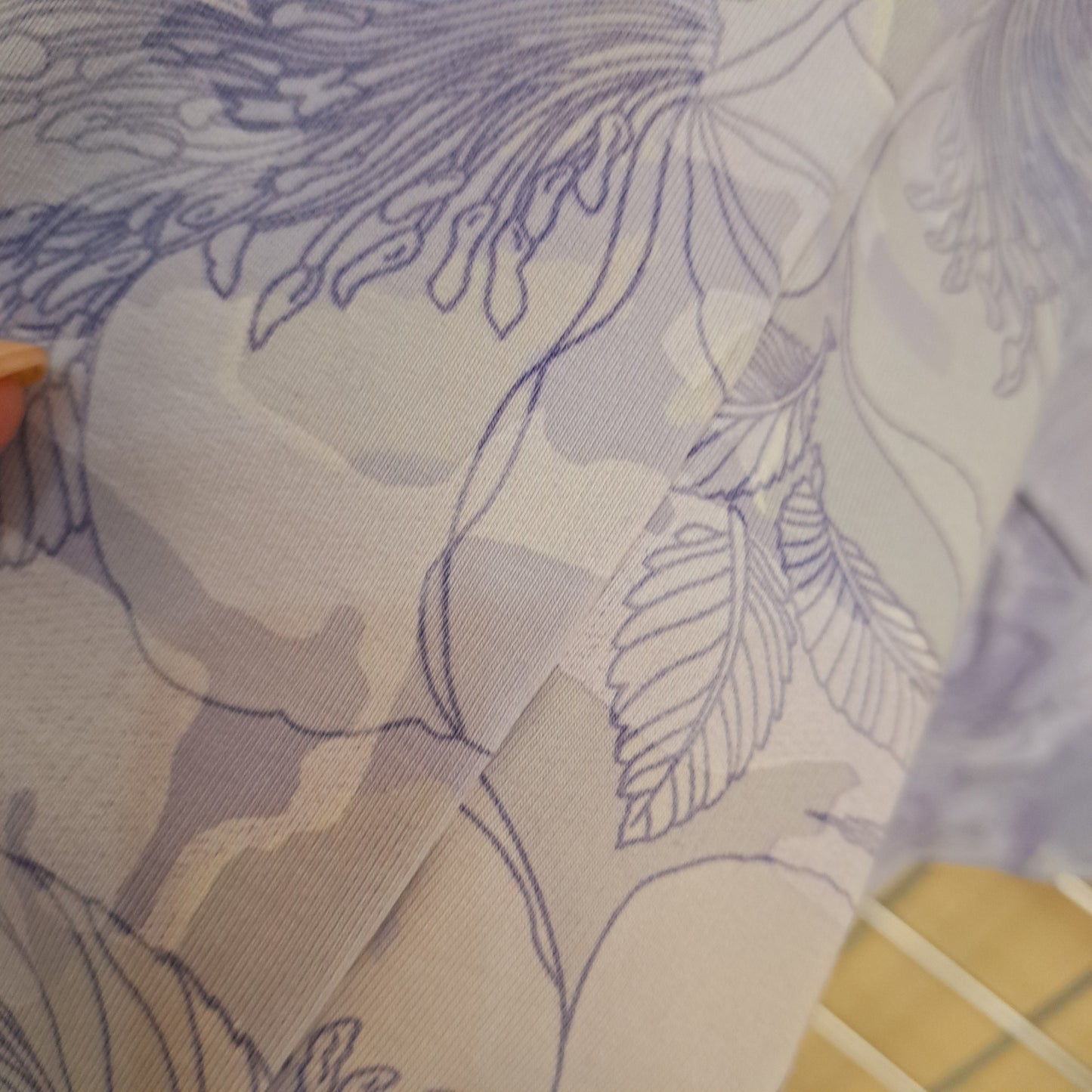 cornflower blue floral stretch jacket