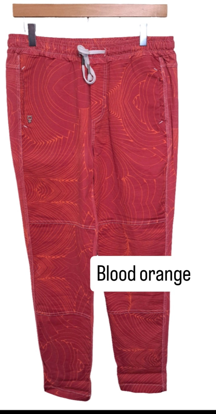 Pull on comfy cotton trousers.