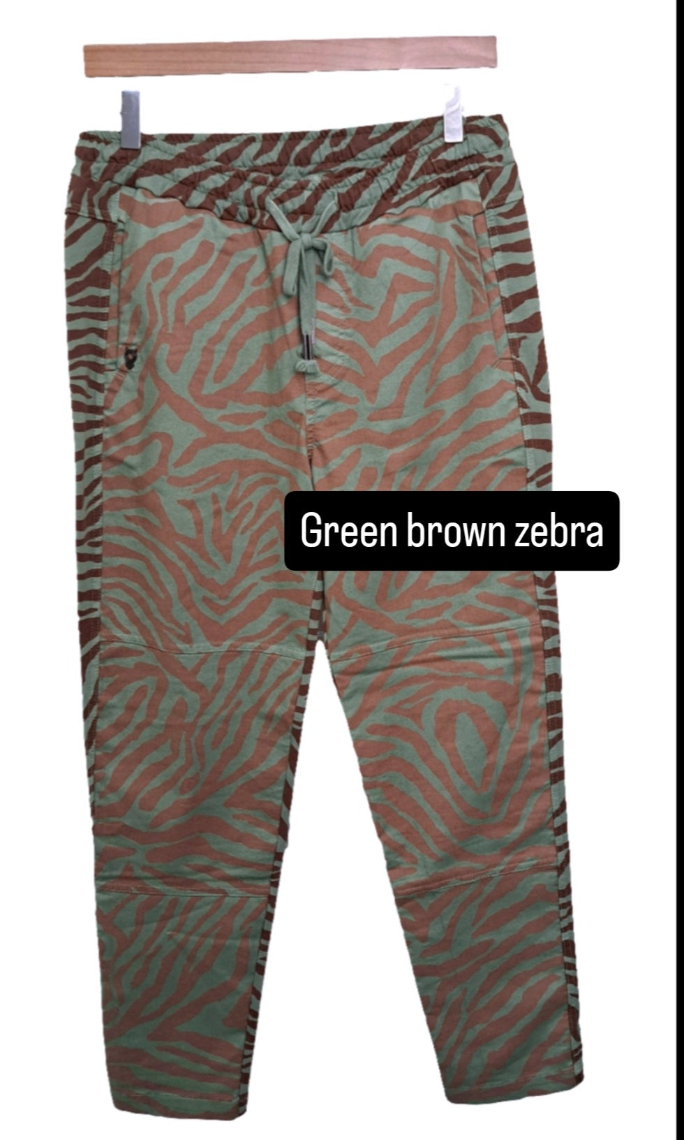 Pull on comfy cotton trousers.