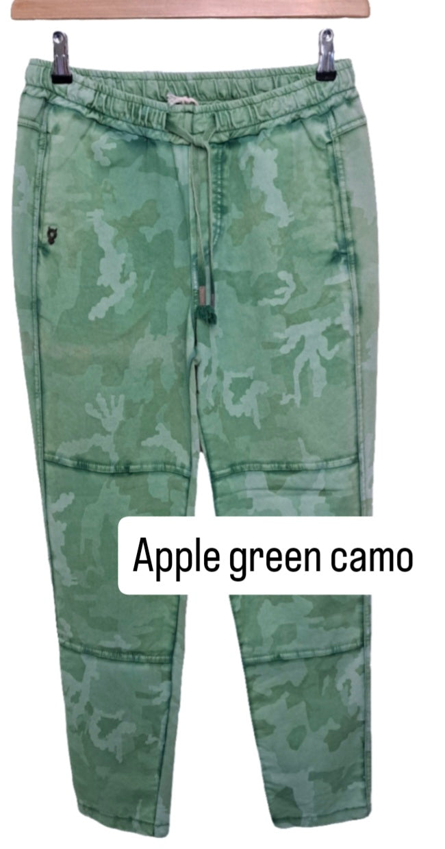 Pull on comfy cotton trousers.