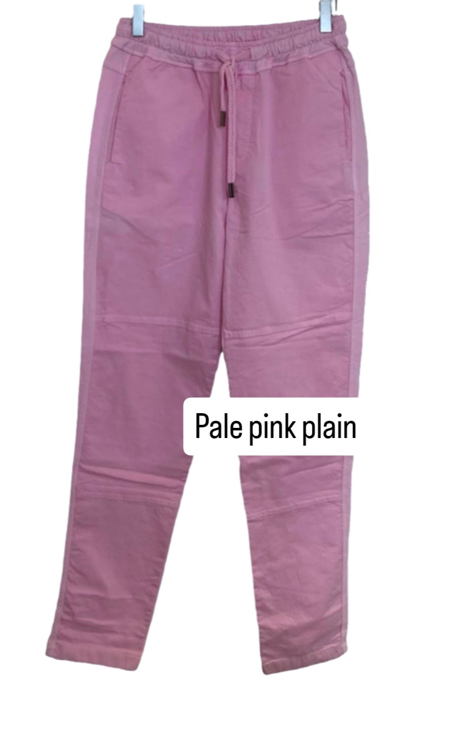 Pull on comfy cotton trousers.