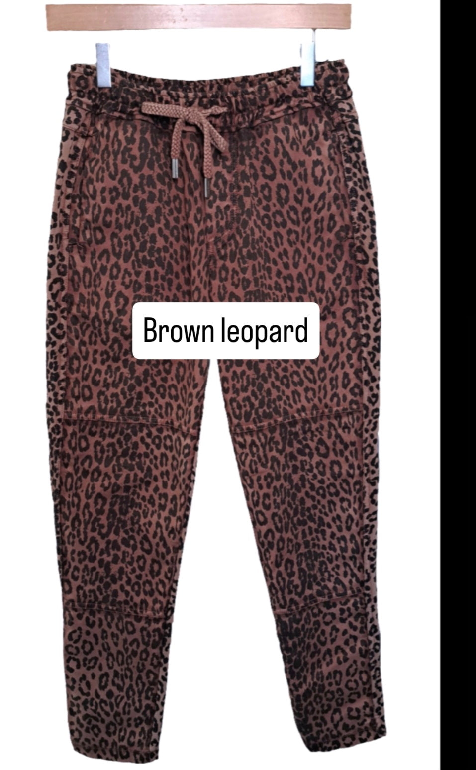 Pull on comfy cotton trousers.