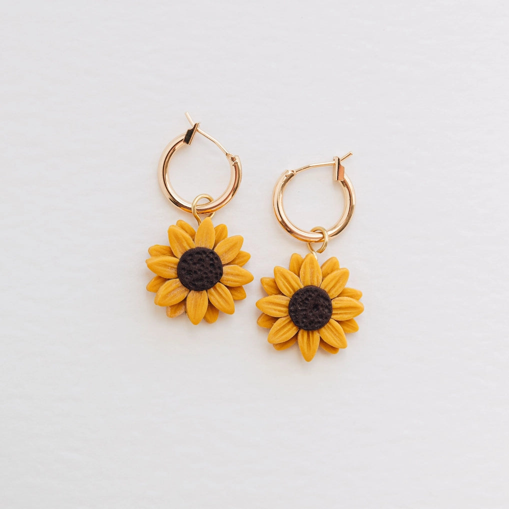Sunflower earrings
