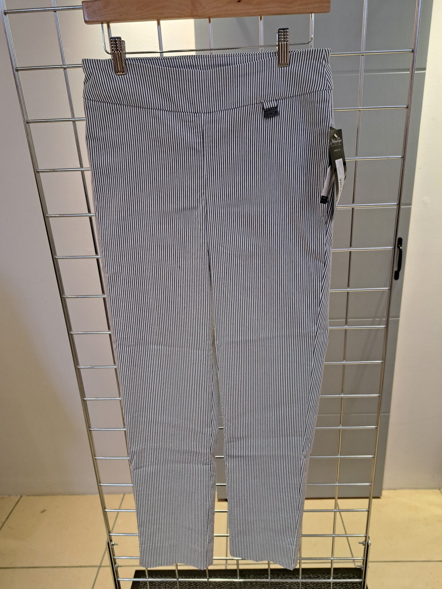 Pinstripe Stretch Trousers - Maya Maya Ltd