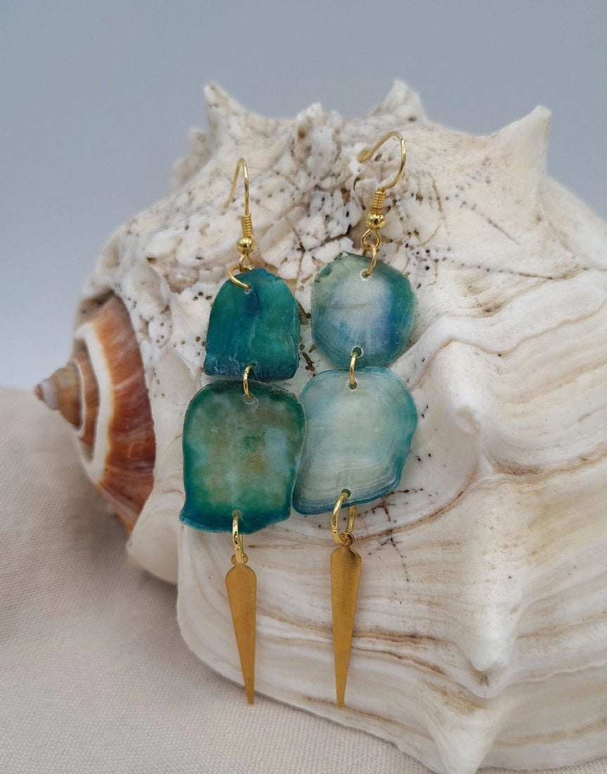 Eco friendly drop earrings