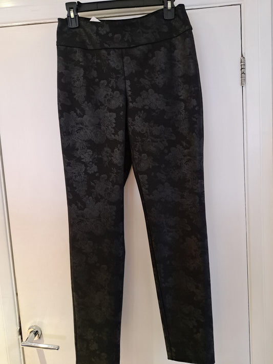 Black print UP pants - Maya Maya Ltd