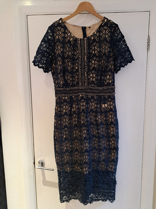 Kate Cooper navy lace dress - Maya Maya Ltd